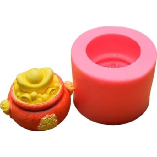 3D Cornucopia Lucky Bag Candle Mold, DIY Homemade Soap Making Chocolate Mousse Cake Plaster Mould DIY Baking Tool
