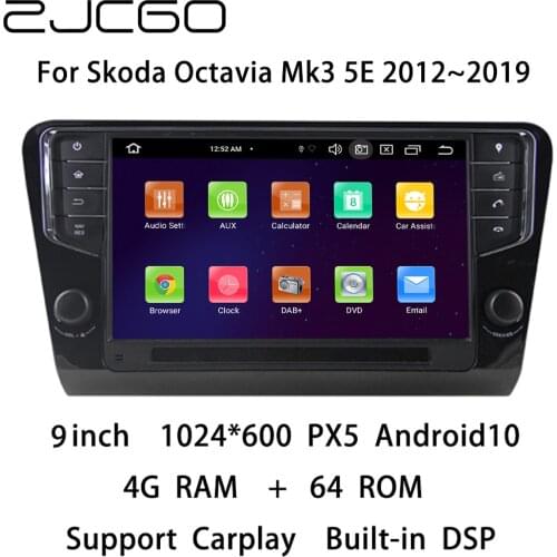 Car Multimedia Player Stereo GPS DVD Radio Navigation Android Screen for Skoda Octavia Mk3 5E 2012~2019