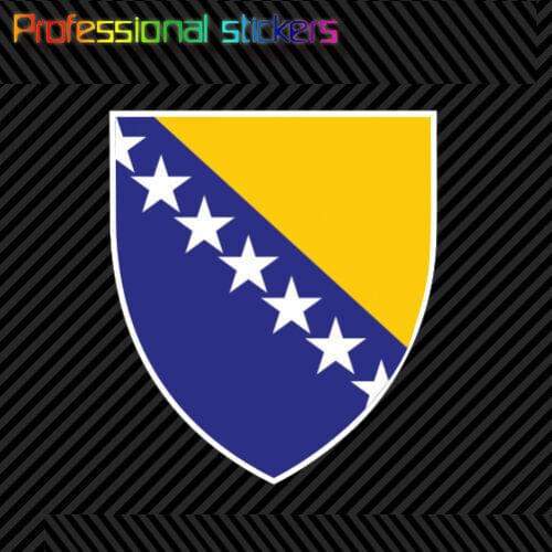 Bosnian Coat of Arms Sticker Decal Vinyl Bosnia and Herzegovina Flag BIH BA Stickers for Cars, Bicycles, Laptops, Motos