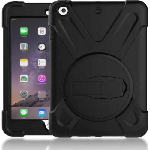 Case for iPad234 360 Kickstand stand Cover For iPad 234 tablet + Stylus Alabasta and Degree Rotation with PU Silicon Hand Strap