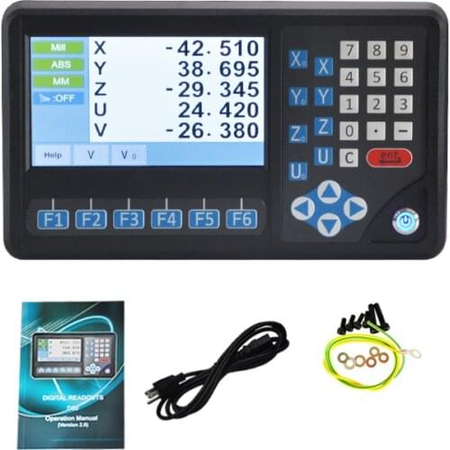 Ditron D80-5V DRO 5 Axis display DRO Digital Readout Large LCD Screen machine measure display linear scale