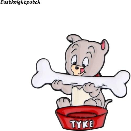 E3209 Cartoon Dog Brooch Metal badge Women and Men Enamel Pins Clothes Brooches Shirt Collar Pin Gifts For Animals Loves