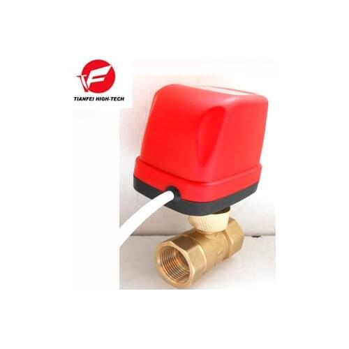 CE Quick Install AC220V AC24V CR02 DN25 DN32 DN40 DN50 CWX-50K 3.5nm 15s Brass Both Female BSP Reduced Bore Electric Ball Valve