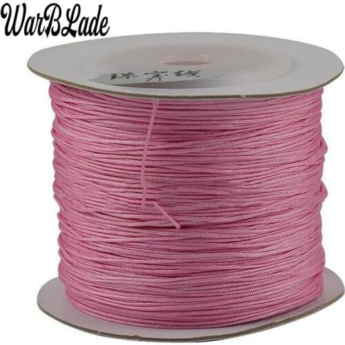 180m 0.4mm Cotton Cord Nylon Thread Chinese Knot Plastic String Strap DIY Rope Bead Necklace Shamballa Bracelet Jewelry Making