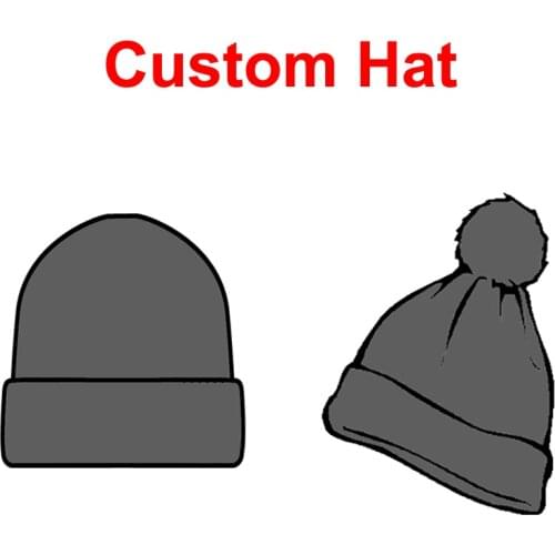 Customized Beanies Knitting Hats Embroidery LOGO Custom Winter Skullies With Ball Adults Patch Cap LOGO Patch