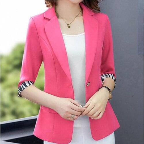 OEAID Women's Blazers With Short Sleeves