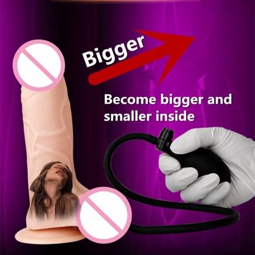 Huge Inflatable Penis For Women Adults Toys Big Dildo Huge Cock Large Dick Dildos Sexy Masturbator Toy Anal Vagina Erotic Plug