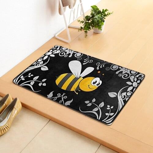 Bee Door Mat Festival Decoration Anti-slip Bottom Indoor Outdoor Carpet Eastern Minimalist Kitchen Mats Bathroom Living Room