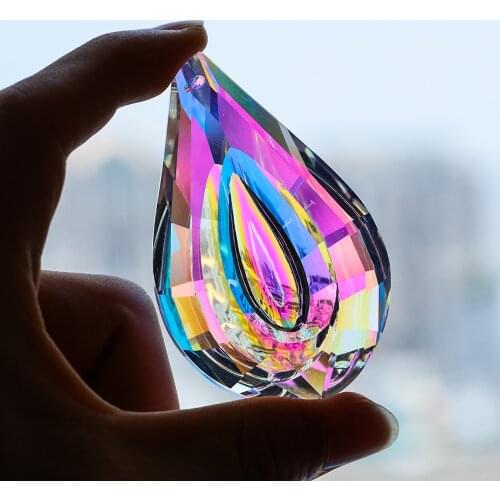 Hanging Crystals Prism Suncatcher for Windows Decoration Sun Catcher Rainbow Chandelier Parts DIY Home Garden Party Decorations