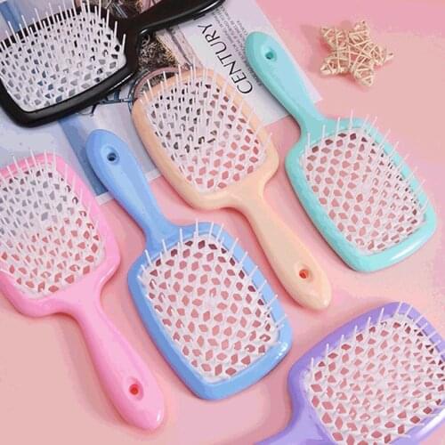 1pcs Wide Teeth Air Cushion Combs Women Scalp Massage Comb Hair Brush Hollowing Out Home Salon DIY Hairdressing Tool