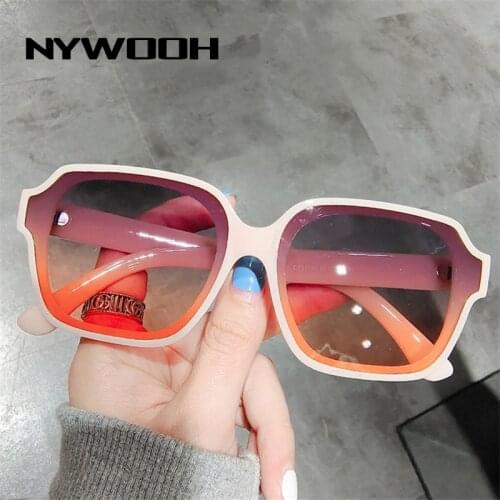 NYWOOH Small Square Sunglasses Women Men Brand Designer Gradient Sun Glasses Female Vintage Eyewear UV400