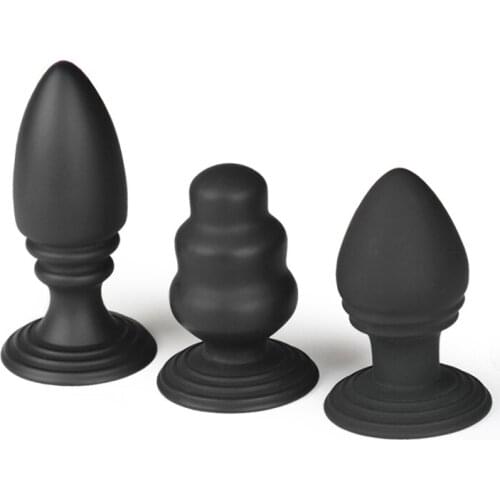 Unisex Anus Massager Anal Dilator Balls Sex Products For Gay Anal Butt Plug 3 Style Silicone Vaginal Insert