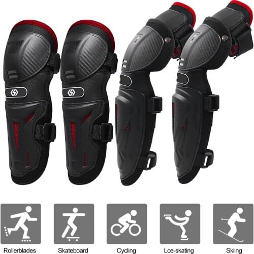4pc/s Motorcycle knee & elbow protective pads Motocross skating knee protectors riding protective Gears pads protection