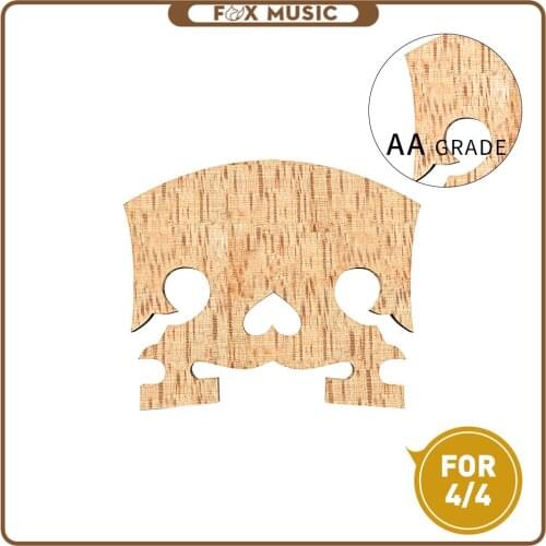 1PC- AA Grade Maple Triditional 4/4 Violin Bridge Upsid-Down Heart Baroque Violin Bridge
