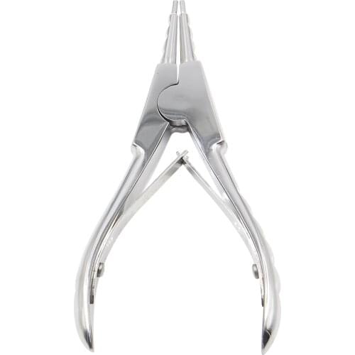 1 Pcs Grooved Stainless Steel Smooth Professional Small Ring Opening Pliers Tattooing Tool Body Piercing Tool