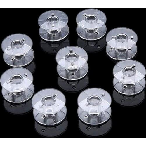 100pcs Plastic Bobbin 2518p Multifunctional Transparent Bobbin Sewing Machine Accessories Spool Thickened Wholesale