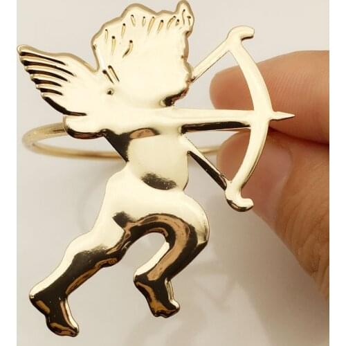 12PCS hotel table set cupid metal napkin buckle napkin ring napkin ring mat towel ring paper towel ring