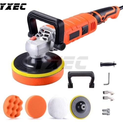 1580W 220V Grinder Mini Polishing Machine Car Polisher Sanding Machine Orbit Polish Adjustable Speed Sanding Waxing Power Tools
