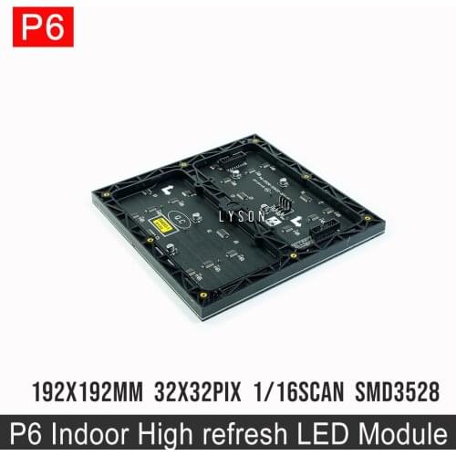 32x32 Pixels P6 Indoor SMD3528 3-in-1 Full Color LED Video Wall Module