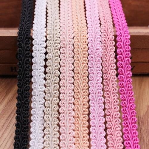 4pcs (1meter/pc) 10mm Braided Lace Fabric Fashion Ribbon Wedding For Sewing Wedding Decoration Accessory Clothes Embellishment