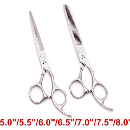 5 5.5 6 6.5 7 7.5 8 Professional Hairdressing Scissors Barber Scissors Hair Cutting Shears Thinning Dog Grooming Scissors 1006