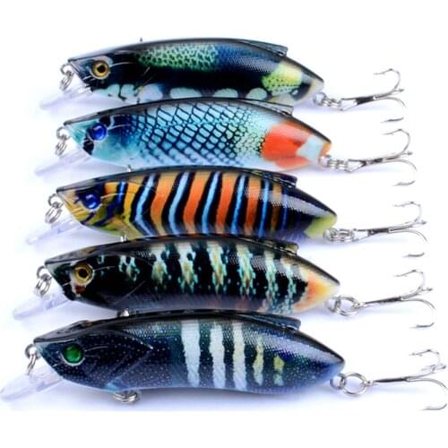 5Pcs/lot crankbait Fishing Lures 8cm14.5g Pesca artificial Hard Bait Bass Fishing Wobblers peche Fishing Tackle diving 0.6-1.5m