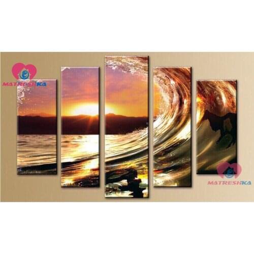 Diamond embroidery diy 5D diamond-painting seascape Multi-painting Diamond mosaic full drill square/round picture of rhinestones