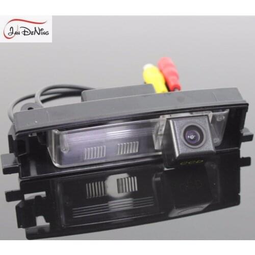 JanDeNing Car Rear View Parking/ Backup Reverse Camera/License Plate Light For Toyota RAV4 XA30 2005-2012(Spare wheel on Door)