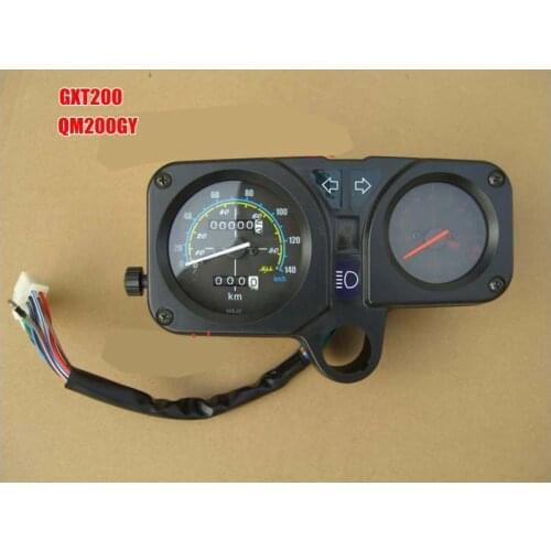 Free shipping moto accessory QINGQI QM200GY odometer Tachometer for Suzuki motorcycle GXT200 DR200 instrument assembly 200cc
