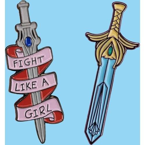 She-ra and the Princesses of Power Sword Enamel Brooch Pins Badge Lapel Pins Alloy Metal Fashion Jewelry Accessories Gifts