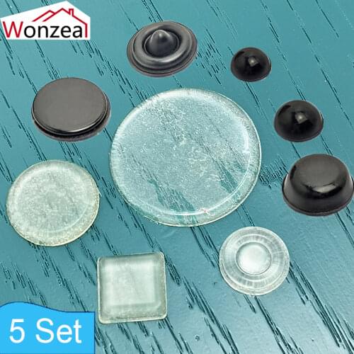 Cabinet Door Damper Self Adhesive Rubber Damper Buffer Cabinet Bumpers Silicone Furniture Pads Cushion Protective Hardware Pads