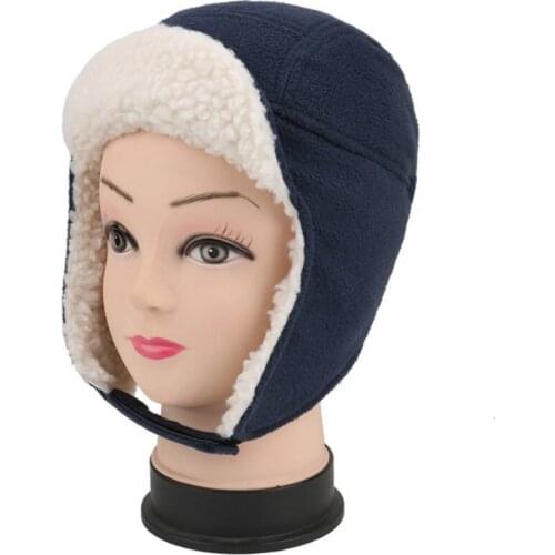 Childrens Winter Warm Fleece Cap Boys Girls Outdoor Climbing Camping Skiing Hat Plus Velvet Windproof Thermal Caps Kids 52-54cm