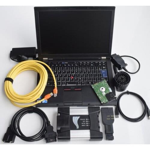 For bmw diagnosis icom next a b c 3 in1 with software 2020.12 hdd 500gb expert mode laptop t410 i5 4g ready to use