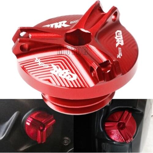 For Honda CBR600RR 2003-2018 CBR600 CBR 600 RR 600RR Motorcycle M20*2.5 Aluminum Engine Oil Cup Plug Oil Filler Fill Cap Cover