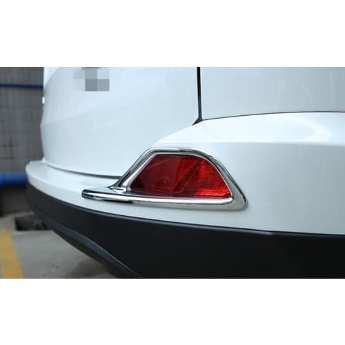 For Toyota RAV4 2016-2018 Rear Fog Light Lamp Cover Trim 2pcs Chrome ABS Car-styling