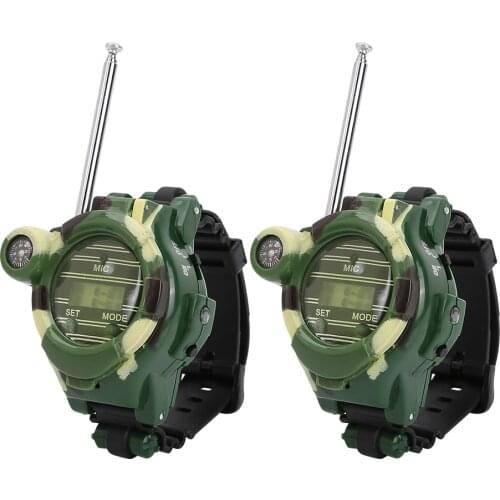 2Pcs 7 In 1 Kids Digital Small Screen Intercom Children Interphone Watch Walkie Talkie For Kids Gift Outdoor Activities
