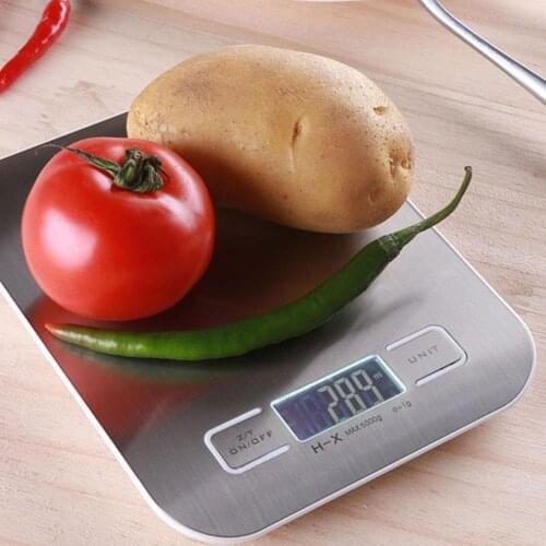 5k/10kg High Precision Lcd Display Mini Electronic Kitchenscale Food Steel Weight Scales Balance Scale Pocket Kitchen Stain