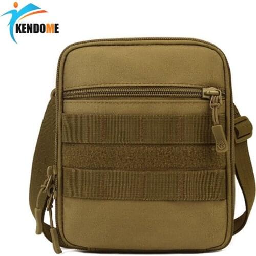 Hot Waterproof Nylon Tactical Pouch,Organizer EDC Waist Belt Bag Molle Military Army Sundries Bags with Shoulder Strap 6 Colors