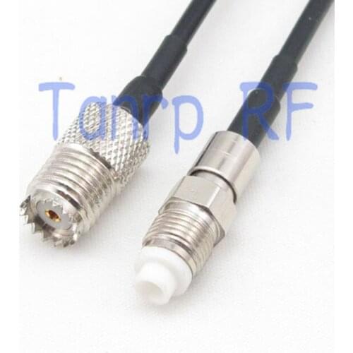 50CM Pigtail coaxial jumper cable RG174 extension cord 20in mini UHF female jack to FME female jack RF connector adapter