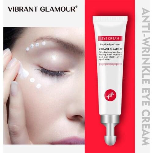 VIBRANT GLAMOUR Anti Wrinkle Eye Cream Dark Circles Removal Lifting Firming Fat particles Fade Eye Bags Anti Aging Skin Care