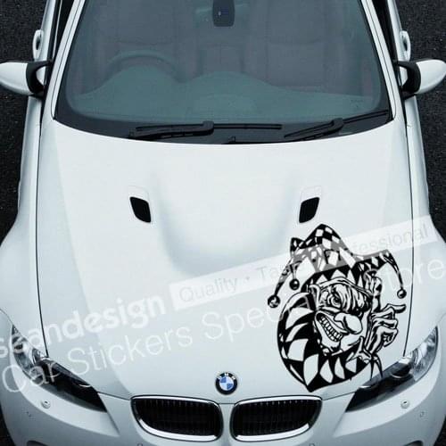 Cool! Totem Clown A 030 Auto Car Decal Sticker PVC(black+white,red,gold,yellow colour)