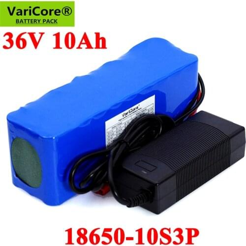 36V 10000mAh 18650 Lithium Battery pack 300W 500W 750W 20A BMS Motorcycle Electric Car Bicycle Scooter with 42V 2A Charger