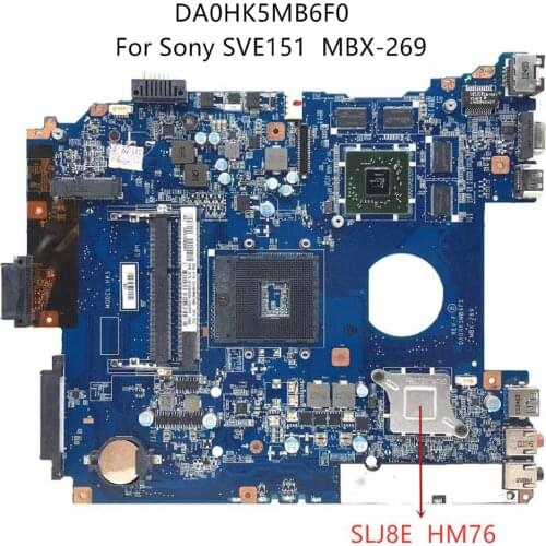 MBX-269 DA0HK5MB6F0 A1892854A A1892855A A1876100A A1876099A FOR Sony SVE151 SVE151E11M laptop motherboard with hm76 and 1GB GPU