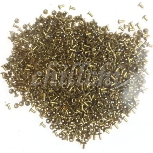 Copper rivets Copper Corn 3x6mm sell a package of about 500 pieces