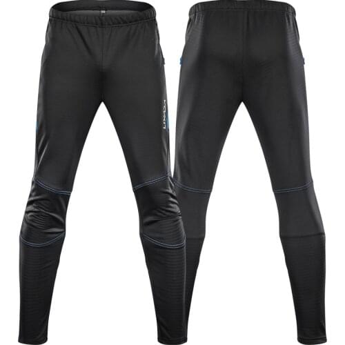 Lixada Mens Waterproof Cycling Pants Thermal Fleece Windproof Winter Bike Riding Running Sports Pants Trousers Winter Cycling