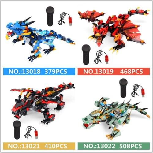 Yeshin 13018 13019 13021 13022 The Thunder Dragon Storm Dragon Lord War Dragon Kungfu Dragon Set Building Blocks Bricks Kid Toys