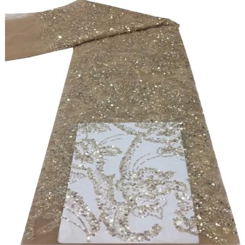Latest African Lace Fabric 2021 French Lace Fabric Dress Nigerian Tulle Lace Fabric For Wedding Party Lace Fabric fj-360