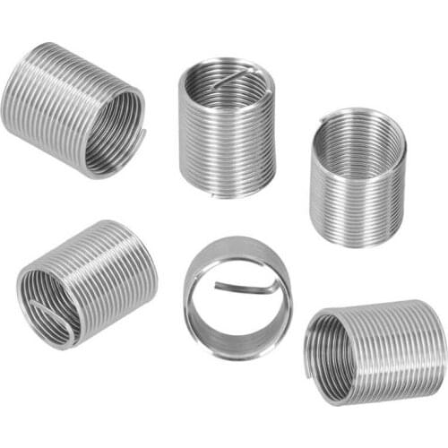 20Pcs M14x1.25x1D/1.5D/2D/2.5D/3D Stainless Steel Thread Repair Tool Threaded Inserts Helicoil Thread Recovery Kit Screw Bushing