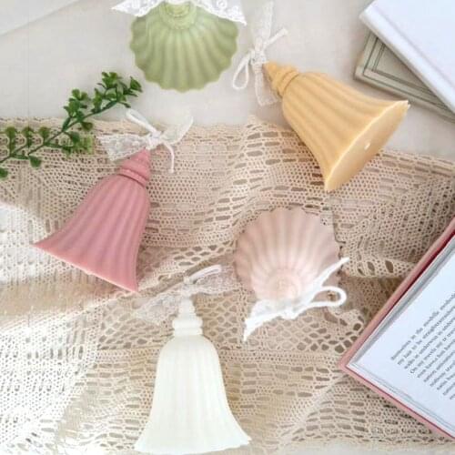 3D Bell Shape Silicone Candle Mold DIY Plaster Molds For Car Decor Aromatherapy Soy Wax Candle Mould