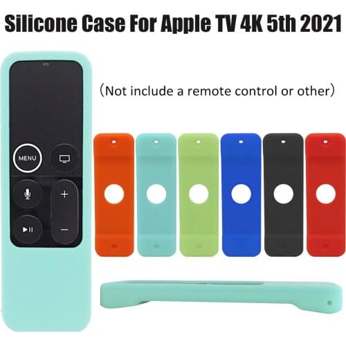 TPU Remote Case For Apple TV 4K 5th 21 Remote Control Shockproof Silicone Protective Silicone Replacement Protective Case